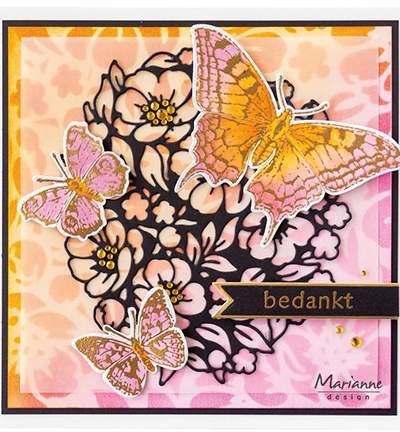 Marianne Design Craftables Art Texture XL Floral CR1586