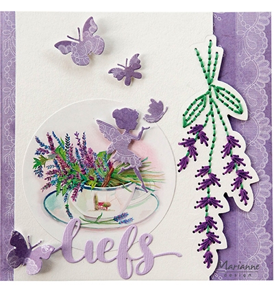 Marianne Design Craftables Stitching Lavender CR1577*