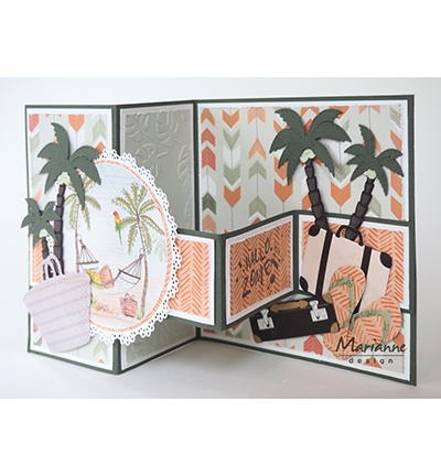 Marianne Design Embossing Folder Tropical Leaves DF3449