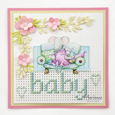 Marianne Design Knipvel - Hetty's Mice Baby HK1709*
