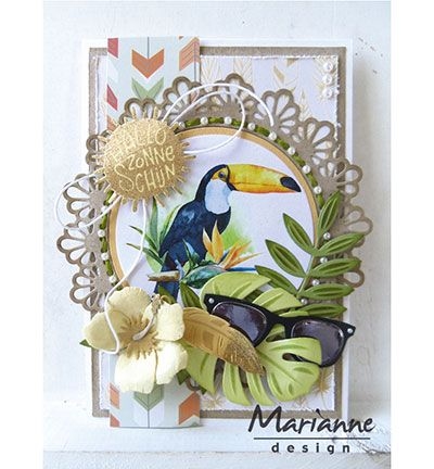 Marianne Design Knipvel Tropical Birds VK9561