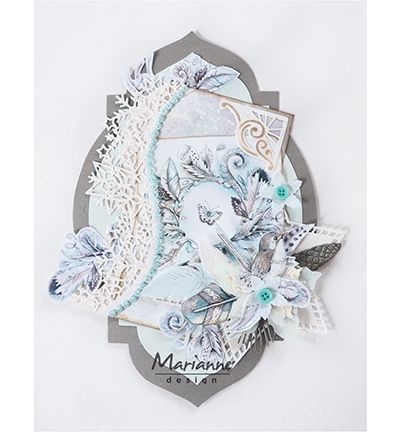 Marianne Design Knipvel Winter Dream - Pink EWK1252*