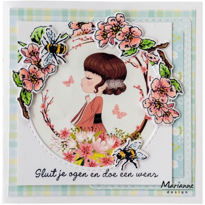 Marianne Design Stempel + Snijmal Tiny's Blossom TC0881