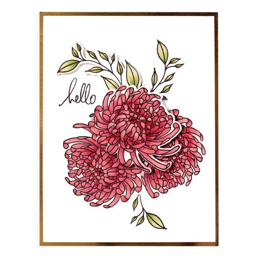 Spellbinders Stamp & Die Chrysanthemum SDS-042