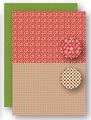Nellie Snellen Achtergrondvel Red Snowflakes NEVA064*