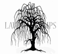 Lavinia Clear Stamp Weeping Willow Tree LAV296