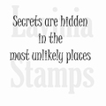Lavinia Clear Stamp Secrets are hidden LAV346