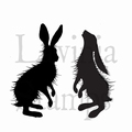 Lavinia Clear Stamp Woodland Hares LAV409