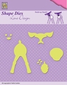 Nellie Snellen Shape Die Lene Design Build up Bambi SDL027*