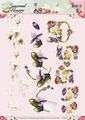 Precious Marieke knipvel Seasonal Flower Felicitatie CD10801