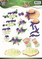 Jeanine's Art Knipvel Garden Classics Purple Flowers CD10836
