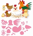 Marianne Design Collectables Eline's Chicken Family COL1429