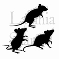 Lavinia Clear Stamp Three Woodland Mice LAV402