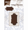 Joy Crafts Snijmal Vintage Flourishes Label  6003/0079*