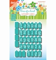 Joy Crafts Snijmal One of a Kind Alfabet Labels 6002/1049*
