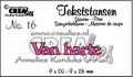 Crealies Tekstmal Van Harte CLTS16