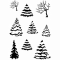 Card-io Clear Stamp Winter Woods CCSTWIN-06