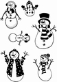Card-io Clear Stamp Snow Family CDCCSTSNO-01
