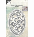 Joy Crafts Snijmal Ovaal met Bladpatroon 6002/1074*