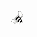 Lavinia Clear Stamp Bee Miniature LAV132