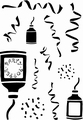 Card-io Clear Stamp Party Poppers CDCCSTPAR-01*