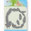 Jeanine's Art Snijmal Young Animals Feathers Around JAD10067