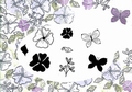 Card-io Majestix Clear Stamp Sketchy Spring Floral CDMASK-02