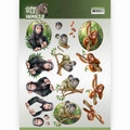 Amy Design knipvel Wild Animals - Monkeys CD11299