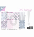 Joy! Crafts Papierset Pink Flamingo 6011/0624