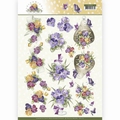 Precious Marieke knipvel Blooming Summer - Pansies CD11313