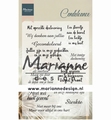 Marianne Design clear stamp Condoleance CS1041*