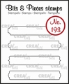 Crealies Clear Stamp Bits & Pieces Strips Set B  CLBP193