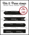 Crealies Clear Stamp Bits & Pieces Strips Set A  CLBP190