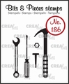 Crealies Clear Stamp Bits & Pieces Tools CLBP186