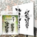 Lavinia Clear Stamp Berry Leaves LAV577