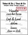 Crealies Clear Stamp Tekst en zo Divers 28 CLTZD28