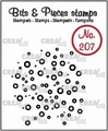 Crealies Clear Stamp Bits & Pieces Confetti CLBP207