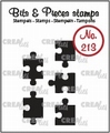 Crealies Clear Stamp Bits & Pieces Jig Saw Solid CLBP213
