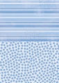 Nellie Snellen Achtergrondvel Blue Flowers NEVA015*