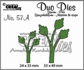 Crealies Duo Dies nr. 57A Bladeren CLDD57A