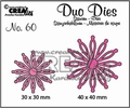 Crealies Duo Dies nr. 60 Open Flowers CLDD60