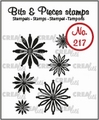 Crealies Clear Stamp Bits & Pieces Mini Flowers CLBP217