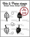 Crealies Clear Stamp Bits & Pieces Holly Leaves CLBP219