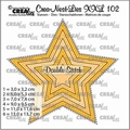Crea-Nest-Lies set mallen nummer 102 XXL Star CLNestXXL102