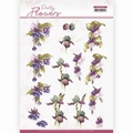 Precious Marieke knipvel Pretty Flowers-Purple FlowerCD11579