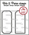 Crealies Clear Stamp Bits & Pieces Label & Tag CLBP227*