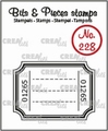 Crealies Clear Stamp Bits & Pieces Ticket CLBP228*