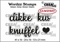 Crealies Clear Stamp Wordzz Dikke Kus/Knuffel CLWZS07