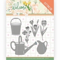 Jeanine's Art Snijmal Welcome Spring Watering Can JAD10117