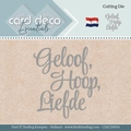Card Deco Snijmal Geloof, Hoop, Liefde CDECD0054